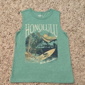 OshKosh B'gosh Teal Honolulu Graphic Tank Top